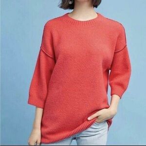 Moth Anthropologie Wool Blend Dempsey Pullover Tunic Sweater - Size Small